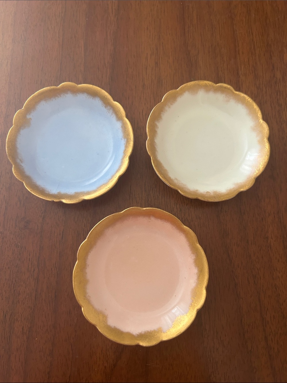 Haviland Limoges Set of 3 Butter Pats